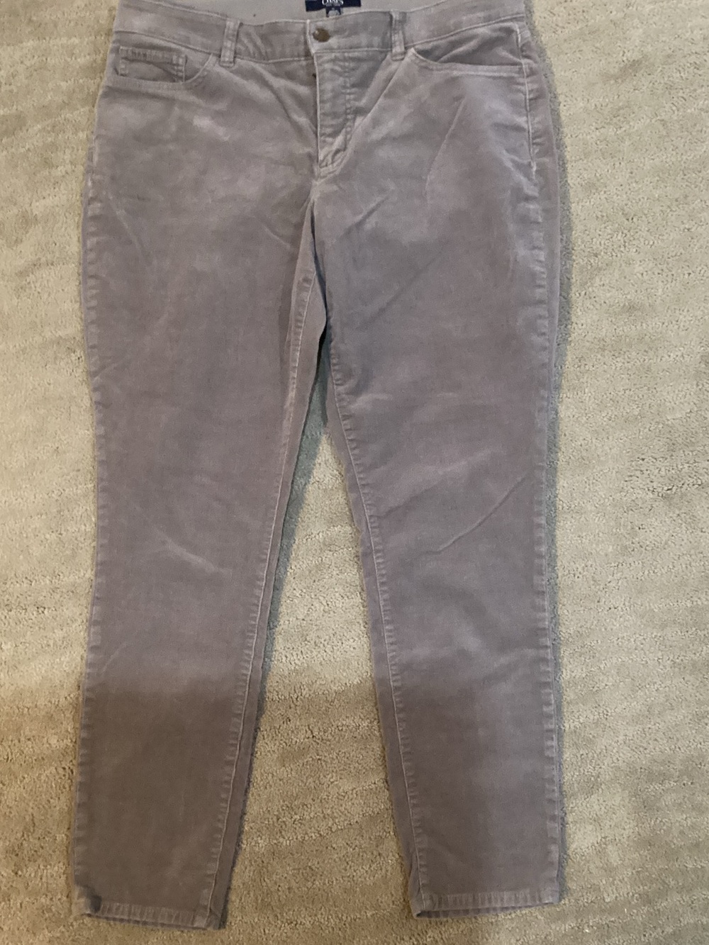 EUC Chaps Light Gray Corduroy Pants